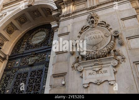 A picture of the Bank of Italy in Milano. Stock Photo