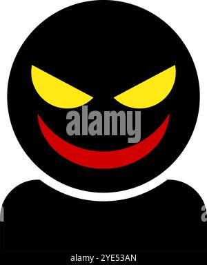 Suspicious person icon. Scammer. Editable vector. Stock Vector