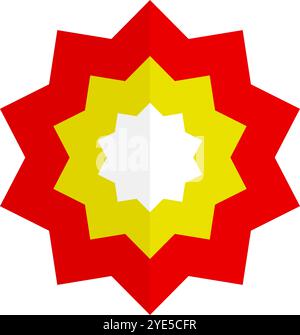 Fierce explosion effect icon. Editable vector. Stock Vector
