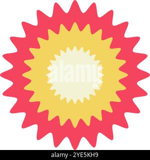 Pop emphasized explosive icon. Editable vector. Stock Vector
