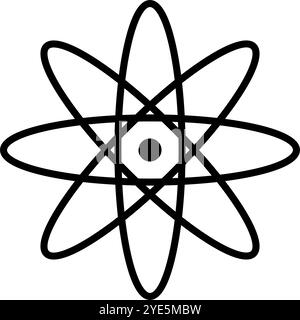 Atomic icon. Atomic experiment. Editable vector. Stock Vector