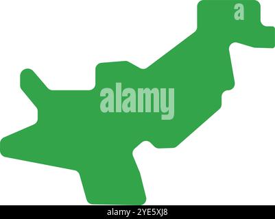 Simple Pakistan map icon. Editable vector. Stock Vector