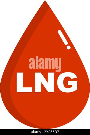LNG oil icon. LNG energy. Editable vector. Stock Vector