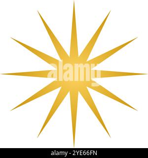 Gold glitter mark. Shiny. Editable vector. Stock Vector