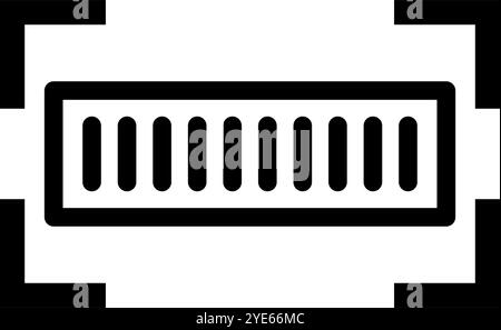 Scanner, barcode icon - Simple editable vector EPS file Stock Vector ...