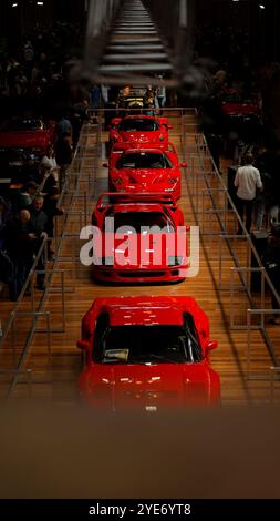 Ferrari Icons Lineup, f40, f50, Enzo, 288gto Stock Photo