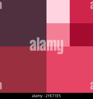Red and pink Rectangle pieces patterns shapes vector templates background design, colorful shapes jigsaw puzzle background Stock Vector
