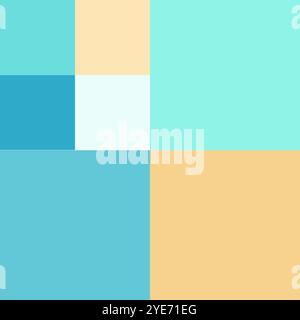 rectangle pieces, rainbow colored jigsaw puzzle background, Isolated pieces of abstract vector illustration Stock Vector