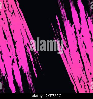 Black and Pink Gradient Brush Texture Background. Vibrant Sport Background with Grunge Style Stock Vector