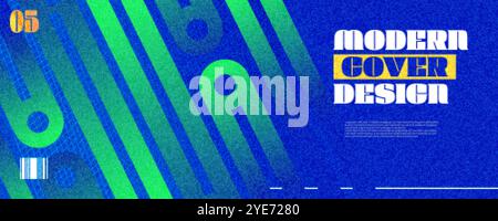 Abstract and Creative Cover or Horizontal Poster in Modern Technology Concept, for Identity, Branding, Advertising or Promotion Stock Vector
