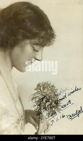 Ada Reeve- Actress. A vintage theatre image of Ada Reeve actress Stock ...