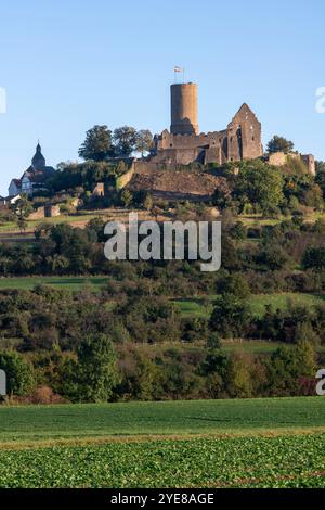 Krofdorf-Gleiberg bei Gießen, Burg Gleisberg, Ansicht von Nordwesten Stock Photo