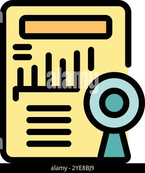 Marketing report showing key performance indicators and featuring an award icon, symbolizing achievement and success Stock Vector