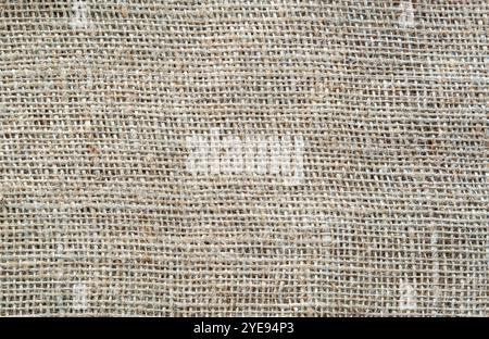 Jute sack texture detail, beige burlap background Stock Photo