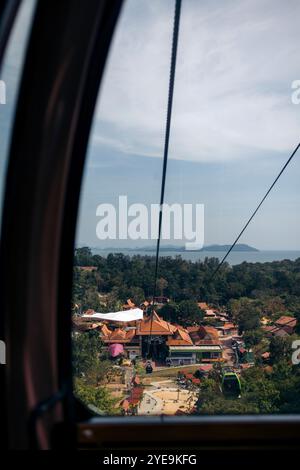 Views from the Langkawi Skybridge Cable Car in Langkawi, Malaysia; Langkawi, Malaysia Stock Photo