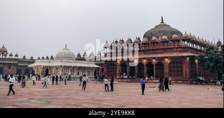 Holy Tomb of Hazrat Salim Chishti; Fatehpur Sikri, Uttar Pradesh, India Stock Photo