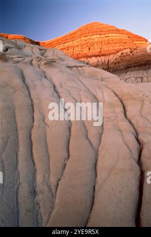 Hoodoos in the Alberta badlands, near Drumheller; Alberta, Canada Stock Photo