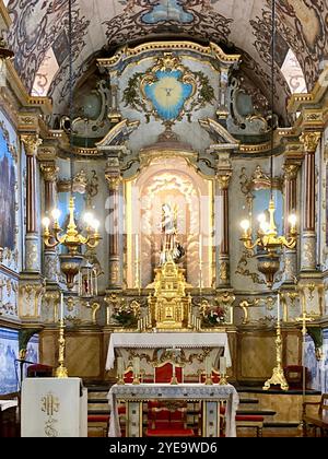 Igreja Paroquial de Santa Isabel, Sao Vicente, Madeira, Portugal Stock Photo