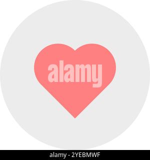 Simple heart icon. Minimalist heart icon. Stock Vector
