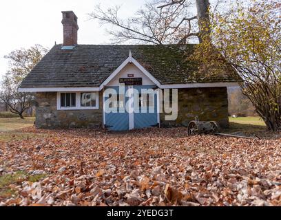 Old blacksmith shop at Ringwood Manor in New Jersey Stock Photo