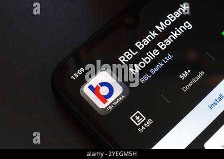 Micrcode Rbl Bank In this photo illustration, the RBL Bank logo is displayed on a ...