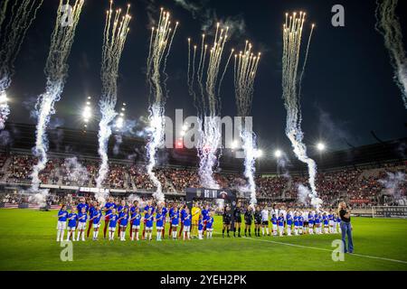 Louisville, Kentucky, USA. 30th October, 2024. The U.S. Women’s National Team defeats Argentina 3-0 in an international friendly match at Lynn Family Stadium in Louisville, Kentucky. Credit: Kindell Buchanan/Alamy Live News Stock Photo