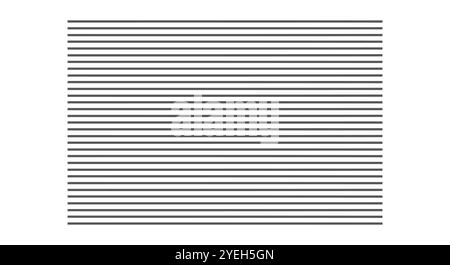 Horizontal parallel lines. Black geometric gray pattern. Flat vector illustration isolated on white Stock Vector