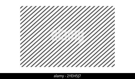 Oblique parallel lines. Black geometric gray pattern. Flat vector illustration isolated on white Stock Vector