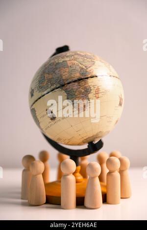 Embracing diversity and inclusion, the global community joins hands in oneness, fostering connection, cooperation, harmony, peace, and support across Stock Photo