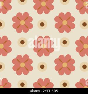 Elegant seamless floral pattern in vector. Stock Vector
