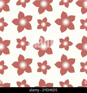 Elegant seamless floral pattern in vector. Stock Vector
