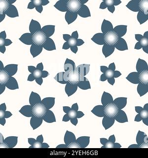 Elegant seamless floral pattern in vector. Stock Vector
