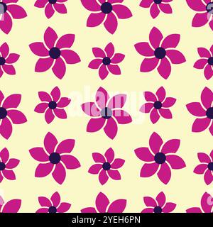 Elegant seamless floral pattern in vector. Stock Vector