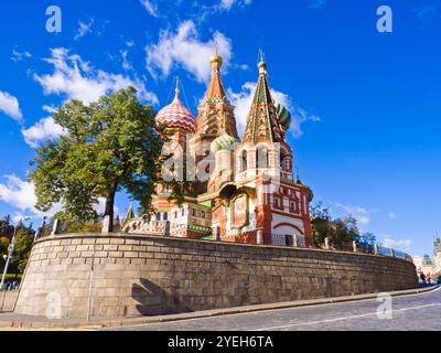 St. Basil cathedral on Red Square in Moscow, Russia. Stock Photo