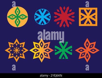 Logo Set for Business Company and Logo Ideas. Stock Vector