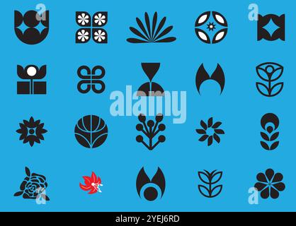 Logo Set for Business Company and Logo Ideas. Stock Vector