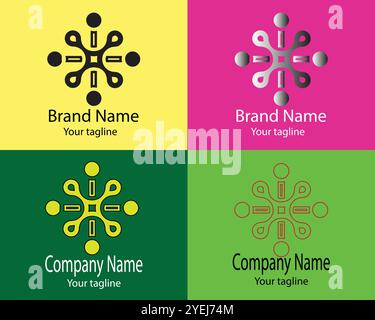 Business logo design and vector Stock Vector