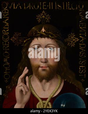 Head of Christ Crowned with Thorns. Christ as Ruler of the Universe ...