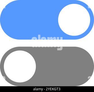 On and off button. Toggle switch symbol. Stock Vector