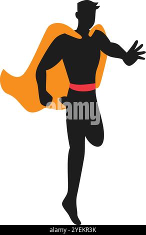Minimalist Superman Icon Stock Vector