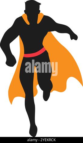 Minimalist Superman Design Stock Vector
