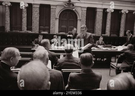 Republican Senators during a meeting on amendments to the Civil Rights Act. Washington DC. USA. 20 May 1964 Stock Photo