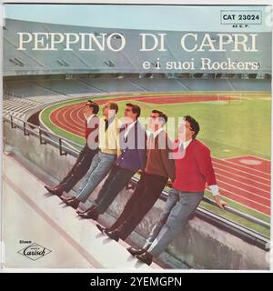 Peppino Di Capri & I Rockers - Original Italian Vinyl Cover Stock Photo