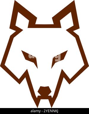 Wolf icon logo design template Stock Vector