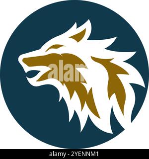 Wolf icon logo design template Stock Vector