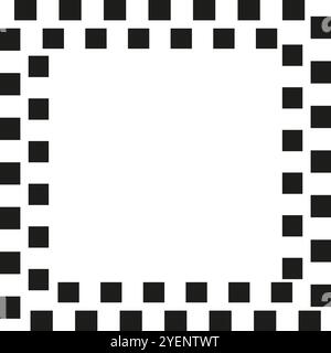 Vector black and white square checkered background Stock Vector Image ...