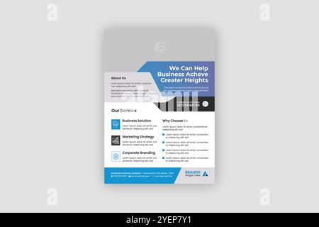 Corporate business flyer template, Modern business flyer template Stock Vector