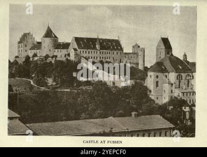 CASTLE AT FUSSEN On old-world highways : a book of motor rambles in France and Germany and the record of a pilgrimage from Land's End to John O'Groats in Britain by Murphy, Thos. D. (Thomas Dowler), 1866-1928 Published 1914 by L. C. Page, Boston Stock Photo