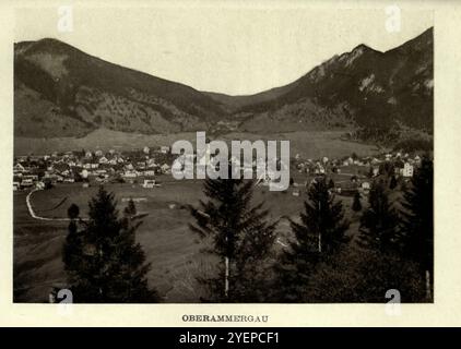 OBERAMMERGAU On old-world highways : a book of motor rambles in France and Germany and the record of a pilgrimage from Land's End to John O'Groats in Britain by Murphy, Thos. D. (Thomas Dowler), 1866-1928 Published 1914 by L. C. Page, Boston Stock Photo