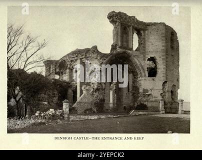 DENBIGH CASTLE THE ENTRANCE AND KEEP On old-world highways : a book of motor rambles in France and Germany and the record of a pilgrimage from Land's End to John O'Groats in Britain by Murphy, Thos. D. (Thomas Dowler), 1866-1928 Published 1914 by L. C. Page, Boston Stock Photo